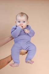 Grown Organic Ribbed Essential Bodysuit - Iris