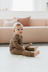 Jamie Kay Modal Long Sleeve Bodysuit | Creme Caramel