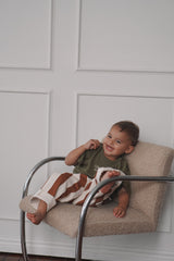 Bobby Canvas Pants - Brick Stripe