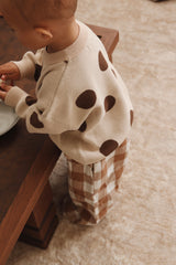 Check Pants- Cappuccino