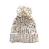 Chunky Knit Beanie | Fairy Floss Stripe