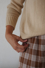 Women’s Check Pants | Walnut