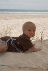 Terry Shorts- Chocolate + Sky