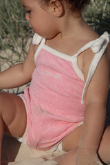 Terry Scrunch Romper- Blossom