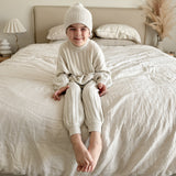 Chunky Ribbed Pixie Beanie | Stone Marle