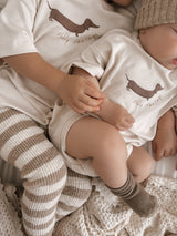 Silly Sausage Romper | Milky Beige