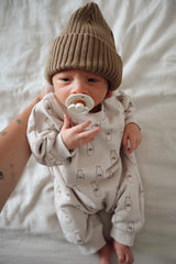 PRE ORDER French Terry Romper | Milk Bottles