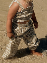 Gingham Pants - Olive