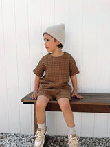 Chunky Waffle Tee | Chocolate