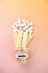 Scoops in Pink Babycino Cup - 120ml (Straw Included)