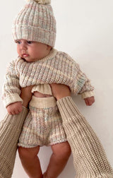 Chunky Knit Jumper | Fairy Floss Stripe