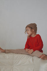 Crochet BOW Pullover - Crimson