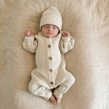 Chunky Ribbed Pixie Beanie | Stone Marle