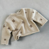 Chunky Knit Pullover - Natural Scoop Back