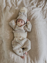 Chunky Knit Beanie | Fairy Floss Stripe