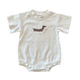 Silly Sausage Romper | Milky Beige