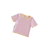 RIBBED TEE | CLEMENTINE