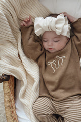 Bow Pullover - Walnut