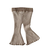 Flared Leggings - Walnut Stripe