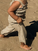 Gingham Pants - Olive