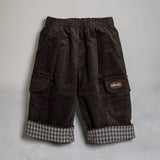 Cord Cargos- Brown Check