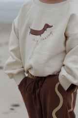 Silly Sausage Lightweight Sweater | Vanilla
