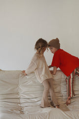 Flared Leggings - Walnut Stripe