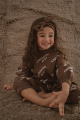 CB Knitted Logo Suit- Dark Chocolate