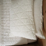 New Grain Quilted pillowcase  - Natural