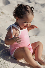 Terry Scrunch Romper- Blossom