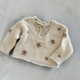 Chunky Knit Pullover - Natural Scoop Back