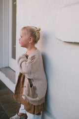 Oversized Slouch Cardigan | Textured Cashew + Oak