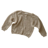 Crochet LOVE Pullover - Natural