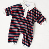 Campus Lounge Suit- Navy Stripe
