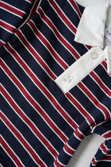 Campus Rugby- Navy Stripe