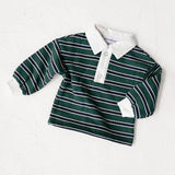 Campus Rugby- Emerald Stripe
