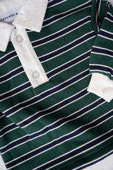 Campus Rugby- Emerald Stripe