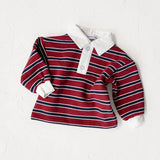 Campus Rugby- Burgundy Stripe