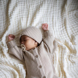 Chunky Ribbed Pixie Beanie | Biscuit