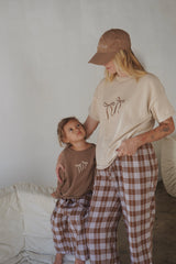 Check Pants - Walnut