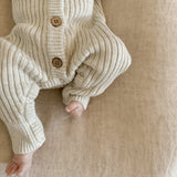 Ribbed Knit Romper | Stone Marle