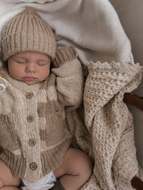 Oversized Slouch Cardigan | Textured Cashew + Oak