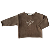Bow Pullover - Walnut