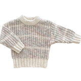 Chunky Knit Jumper | Fairy Floss Stripe