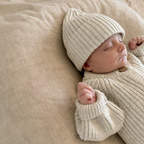 Chunky Ribbed Pixie Beanie | Stone Marle