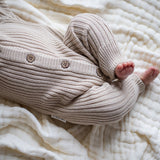 Ribbed Knit Romper | Biscuit