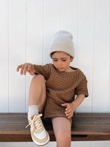Chunky Waffle Tee | Chocolate