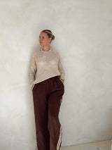 Ladies Line Racer Pants - Espresso