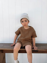 Chunky Waffle Tee | Chocolate