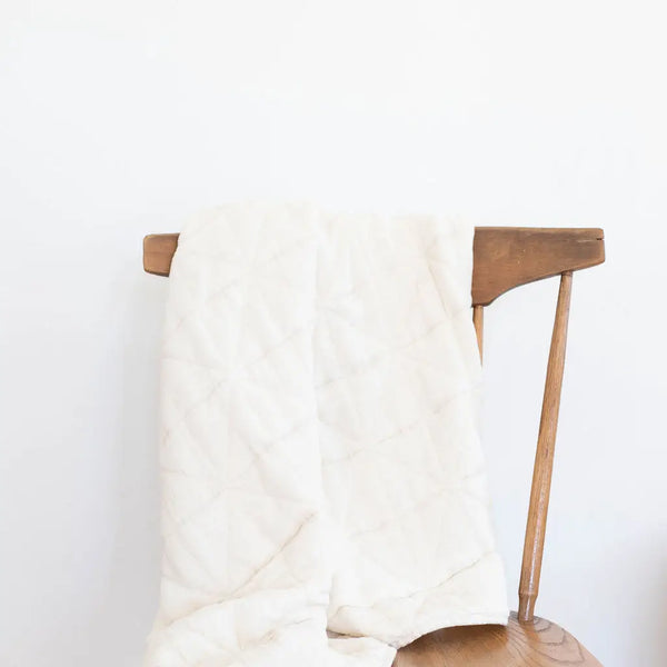 New Grain quilted blanket | crib - Natural